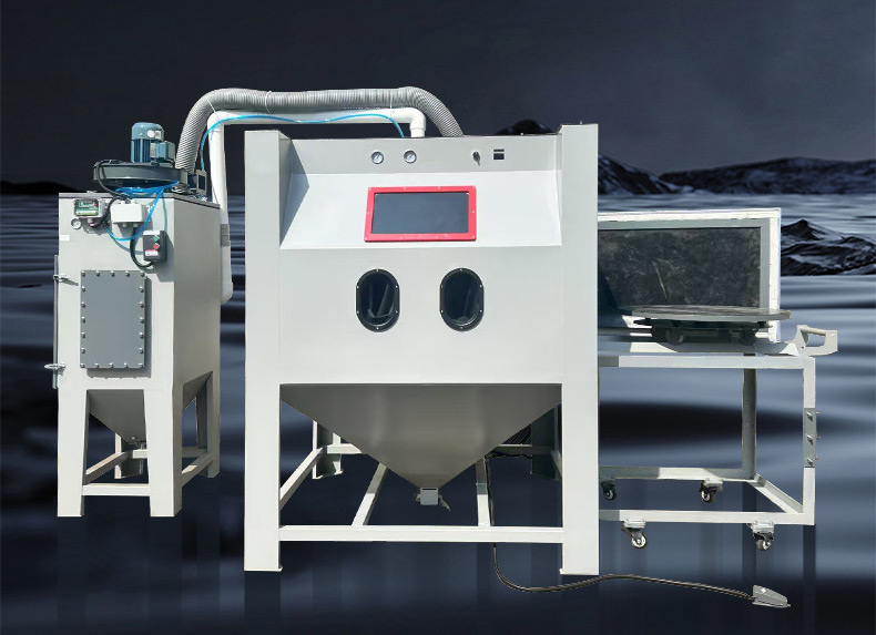 深圳百超生產(chǎn)廠家制造的手動(dòng)噴砂機(jī)設(shè)備圖片