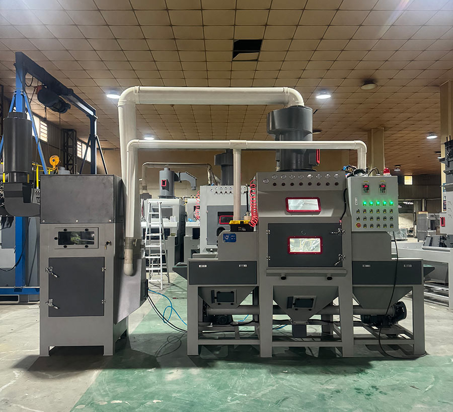 深圳百超機(jī)械設(shè)備輸送式自動(dòng)噴砂機(jī)設(shè)備實(shí)拍圖