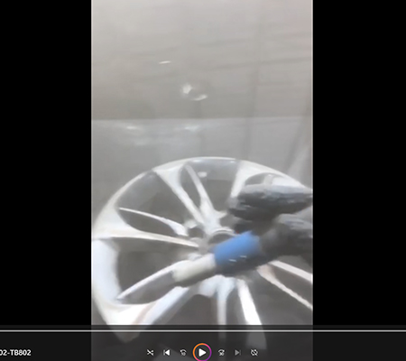 溫州客戶(hù)案例：汽車(chē)輪轂噴砂機(jī)操作視頻