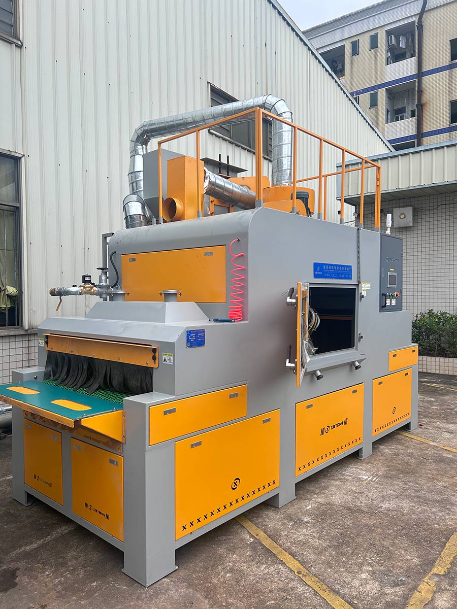 深圳百超機械輸送式自動噴砂機設(shè)備