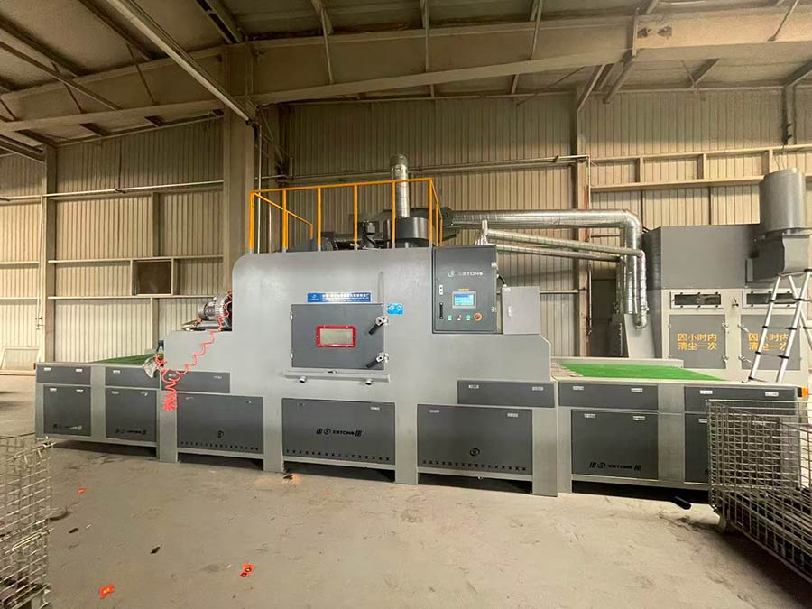 深圳百超機械輸送式自動除銹噴砂機設(shè)備